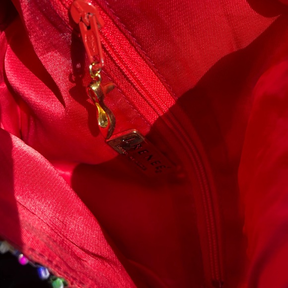 Vintage J. Renée hand-beaded pumps sz 8.5M w/matching bag 1988 NIB - Picture 14 of 16